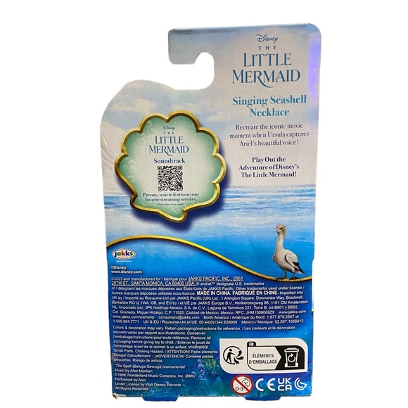 NWT Disney’s The Little Mermaid Singing Seashell Necklace - Picture 2 of 3